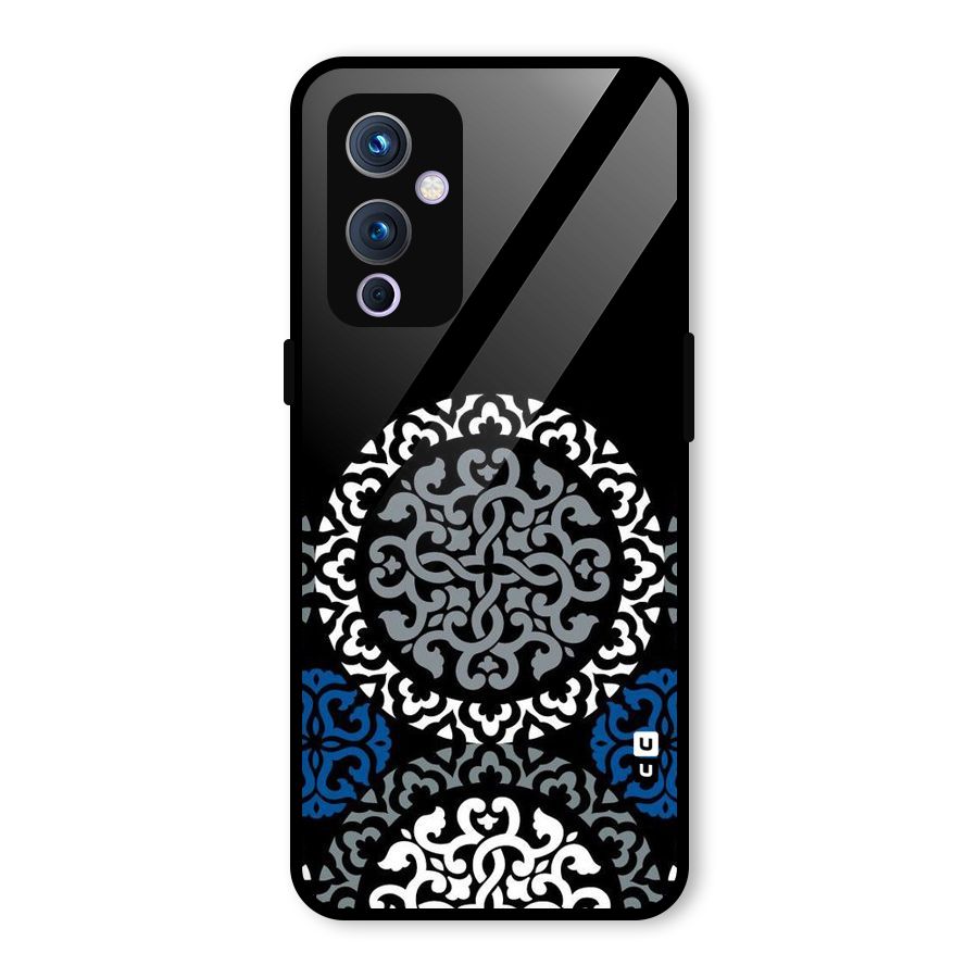 Mandala Circle Pattern Glass Back Case for OnePlus 9