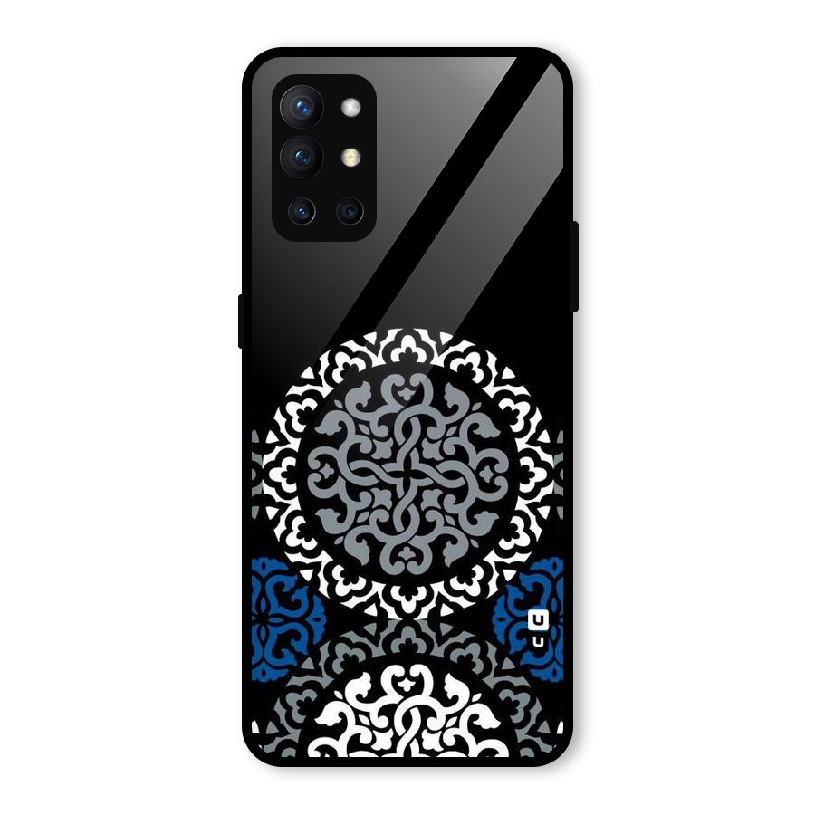 Mandala Circle Pattern Glass Back Case for OnePlus 9R
