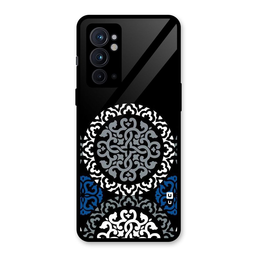 Mandala Circle Pattern Glass Back Case for OnePlus 9RT 5G