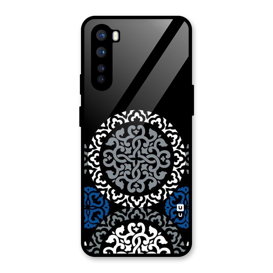 Mandala Circle Pattern Glass Back Case for OnePlus Nord
