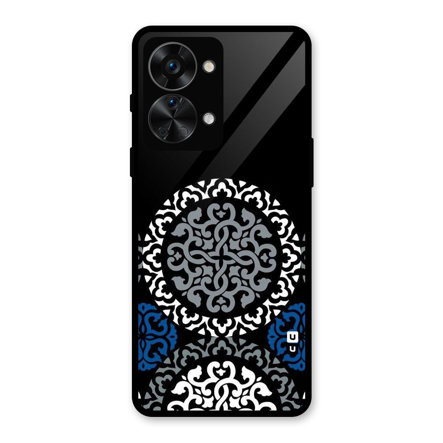 Mandala Circle Pattern Glass Back Case for OnePlus Nord 2T