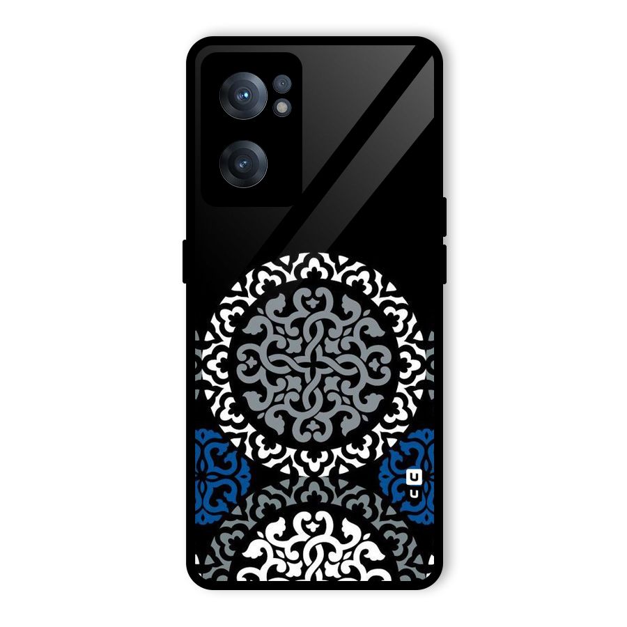 Mandala Circle Pattern Glass Back Case for OnePlus Nord CE 2 5G