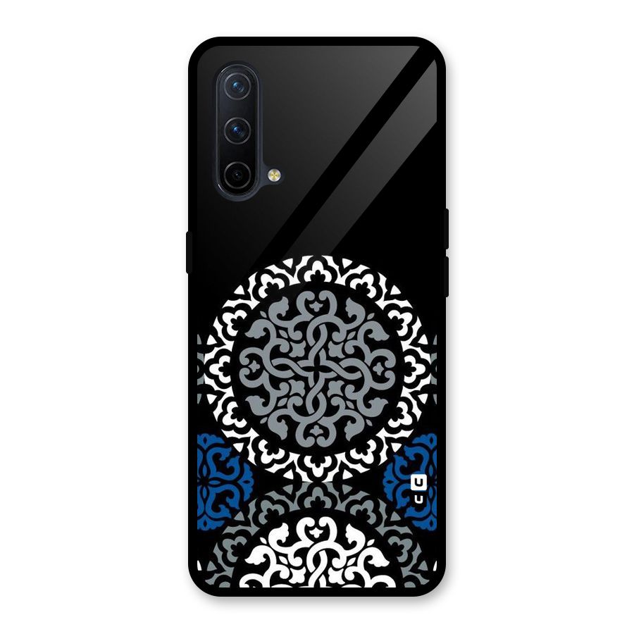 Mandala Circle Pattern Glass Back Case for OnePlus Nord CE 5G
