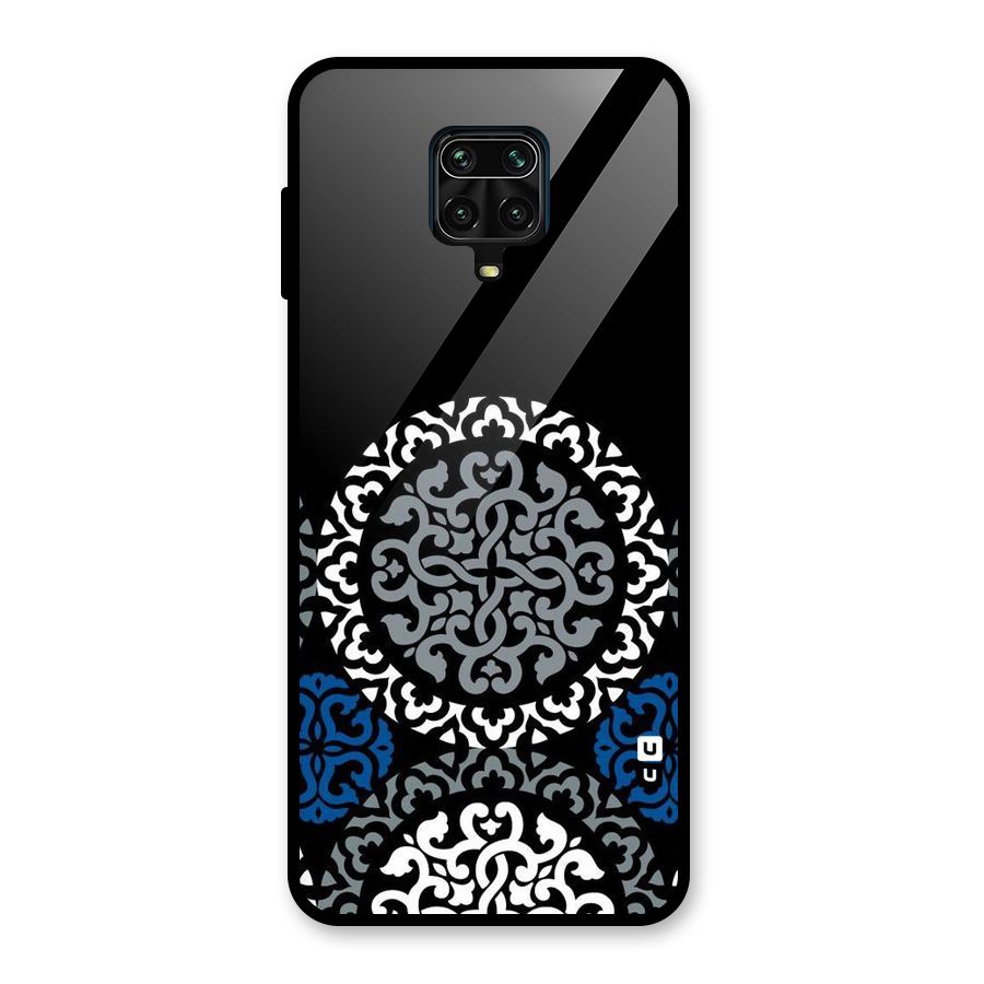 Mandala Circle Pattern Glass Back Case for Poco M2 Pro