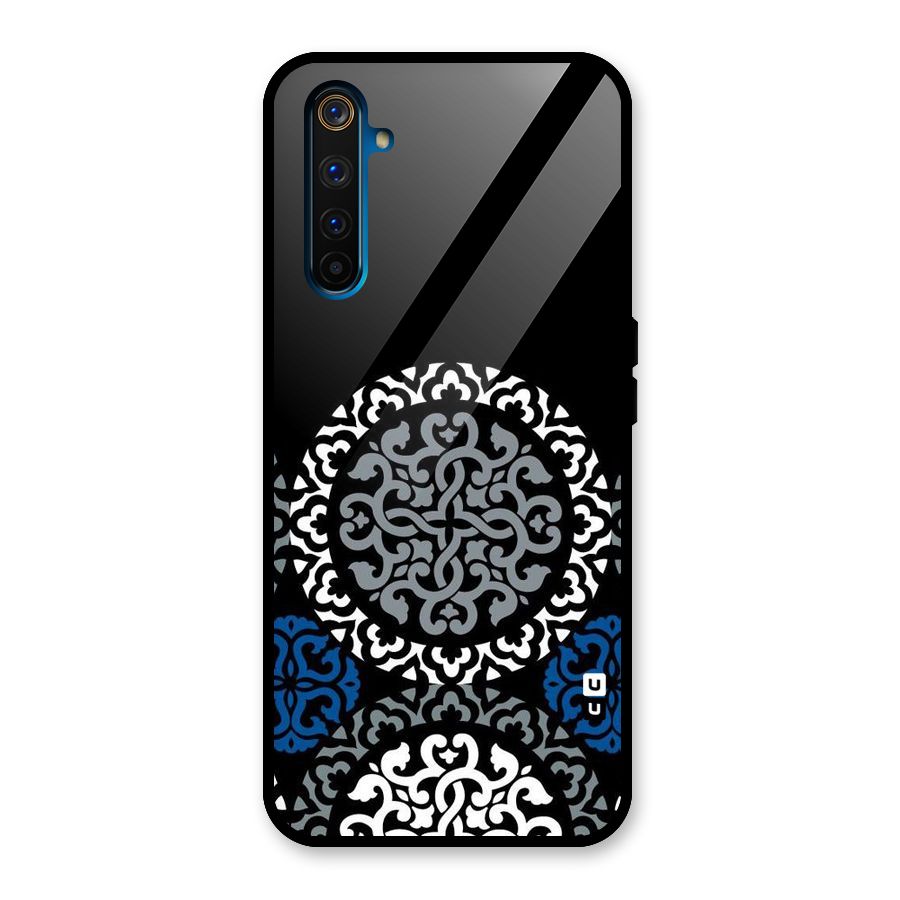 Mandala Circle Pattern Glass Back Case for Realme 6 Pro