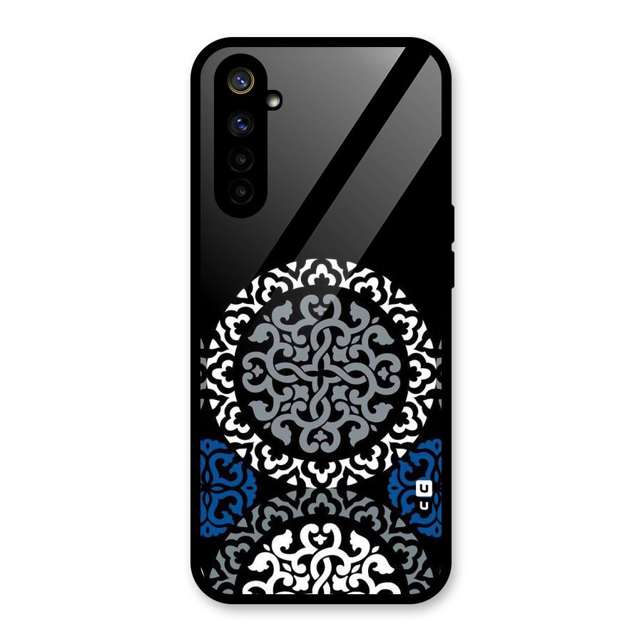 Mandala Circle Pattern Glass Back Case for Realme 6i