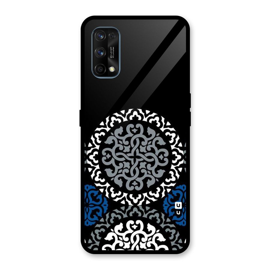 Mandala Circle Pattern Glass Back Case for Realme 7 Pro