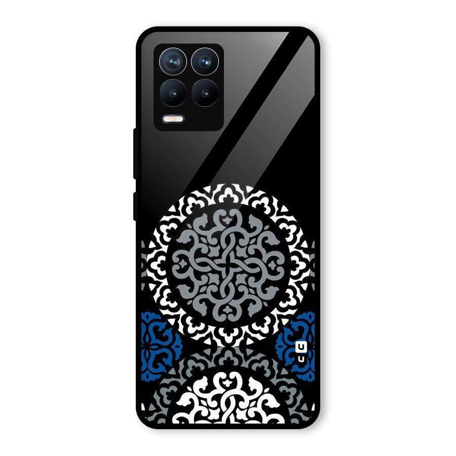 Mandala Circle Pattern Glass Back Case for Realme 8 Pro