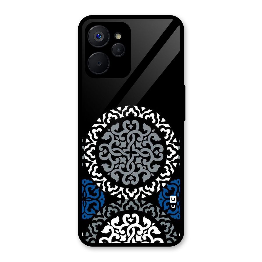 Mandala Circle Pattern Glass Back Case for Realme 9i 5G