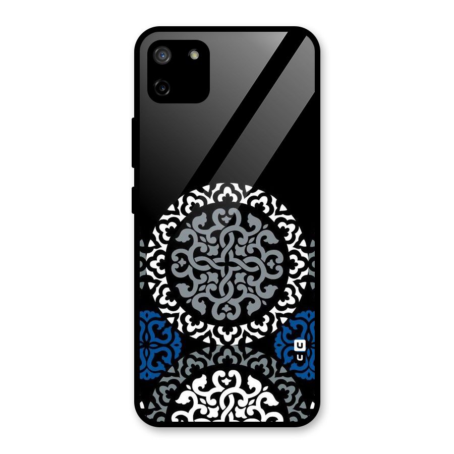 Mandala Circle Pattern Glass Back Case for Realme C11