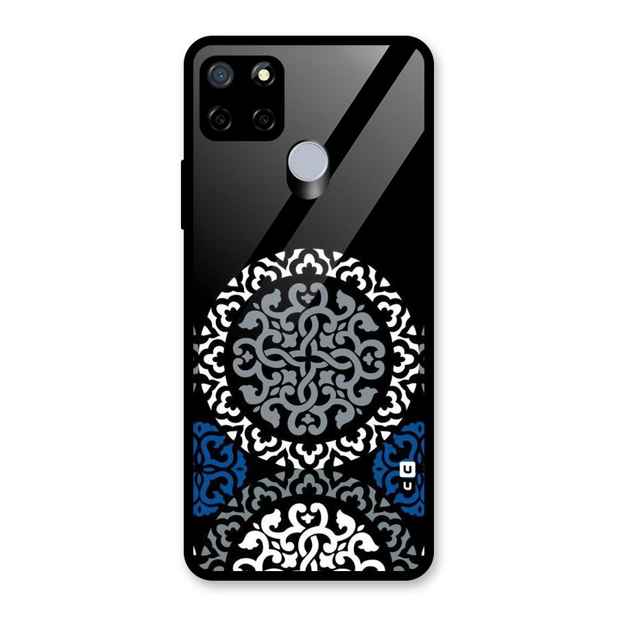 Mandala Circle Pattern Glass Back Case for Realme Narzo 20