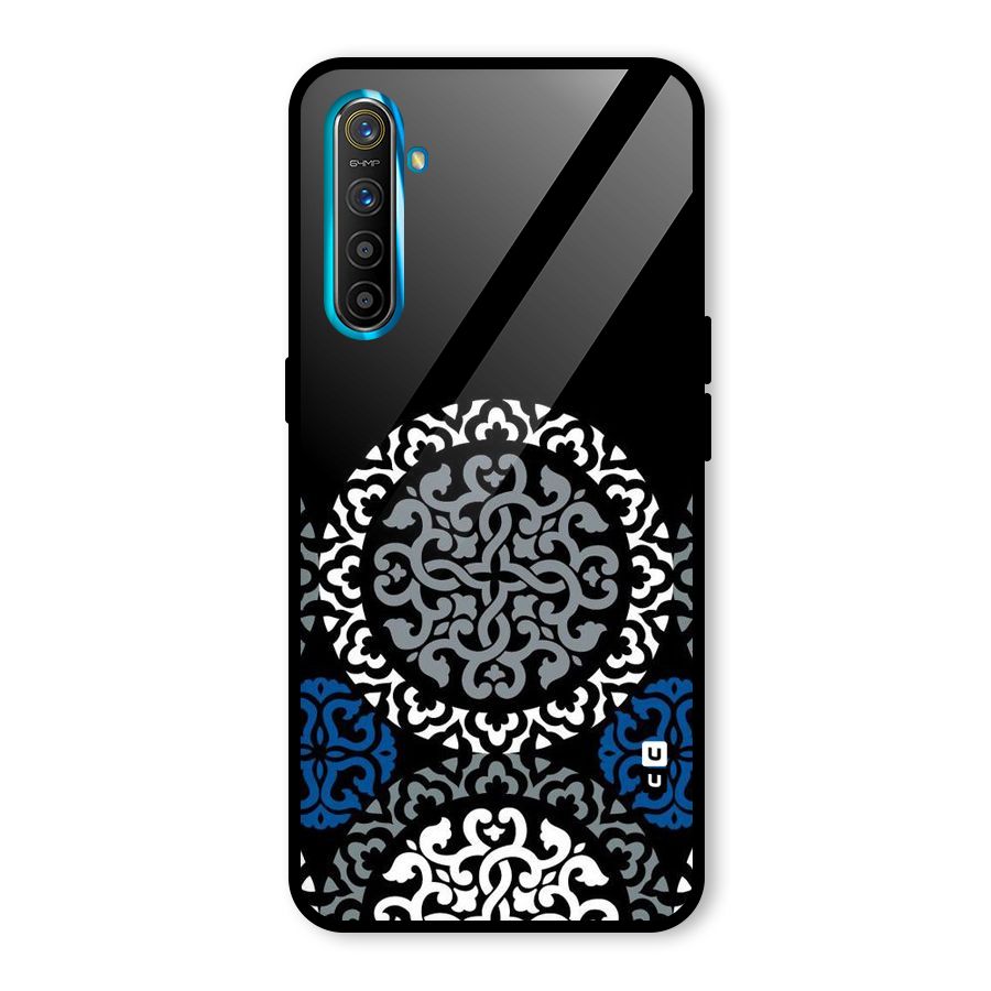 Mandala Circle Pattern Glass Back Case for Realme X2