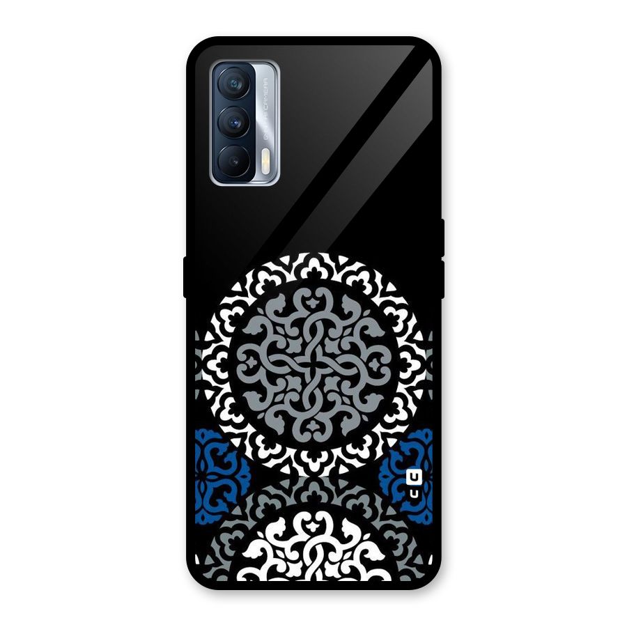 Mandala Circle Pattern Glass Back Case for Realme X7