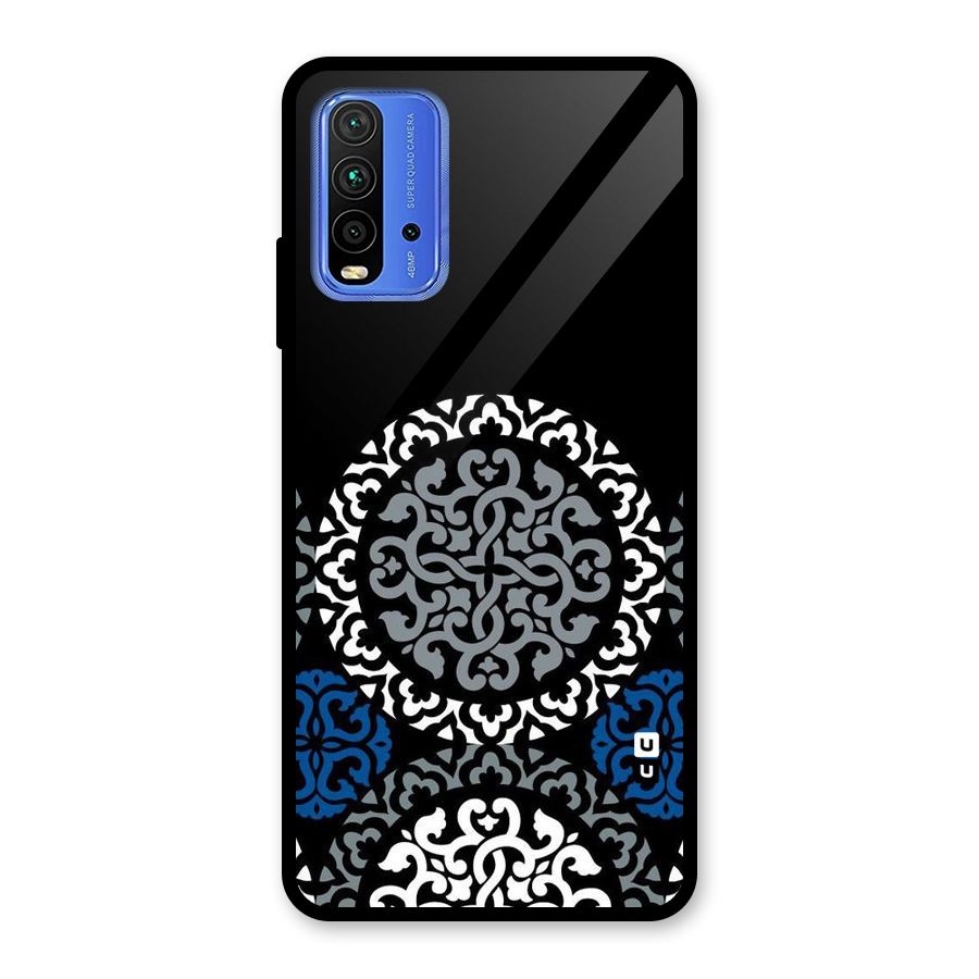Mandala Circle Pattern Glass Back Case for Redmi 9 Power
