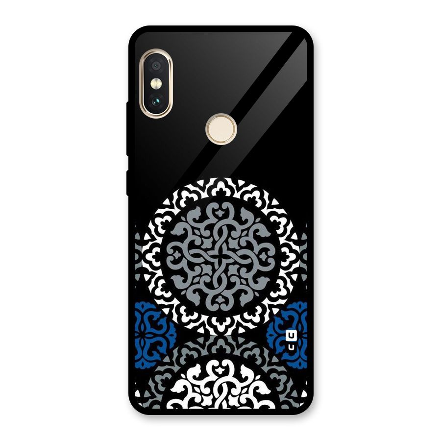 Mandala Circle Pattern Glass Back Case for Redmi Note 5 Pro