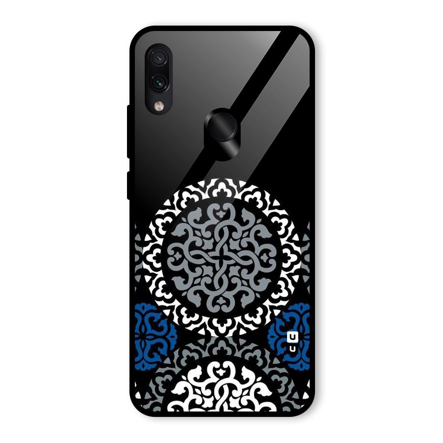 Mandala Circle Pattern Glass Back Case for Redmi Note 7 Pro