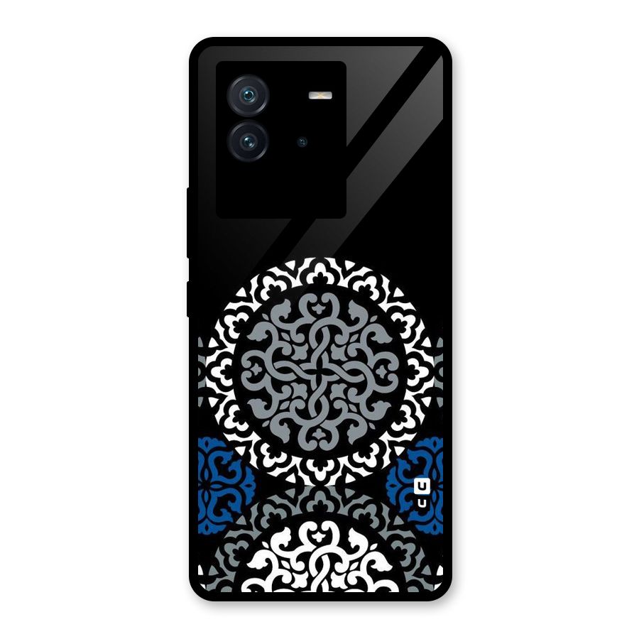 Mandala Circle Pattern Glass Back Case for Vivo iQOO Neo 6 5G