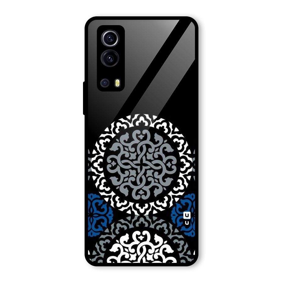 Mandala Circle Pattern Glass Back Case for Vivo iQOO Z3