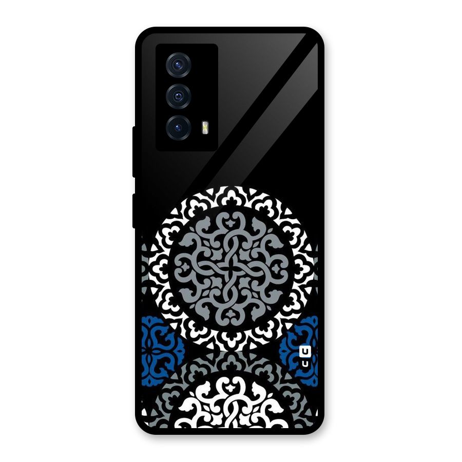 Mandala Circle Pattern Glass Back Case for Vivo iQOO Z5