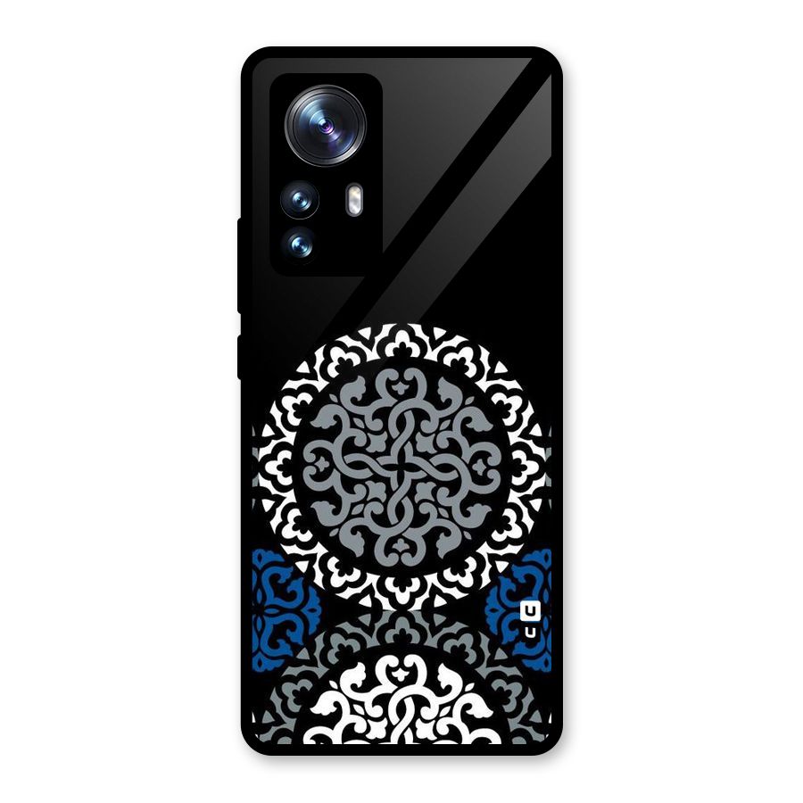 Mandala Circle Pattern Glass Back Case for Xiaomi 12 Pro