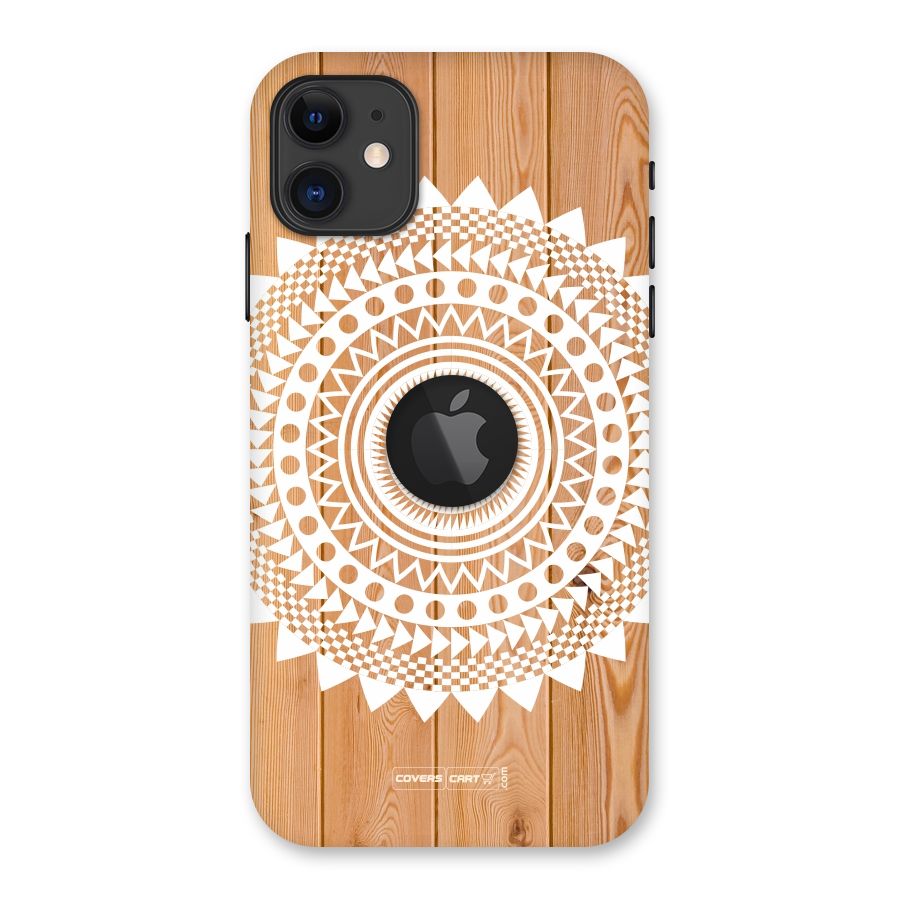 Mandala Design Back Case for iPhone 11 Logo Cut