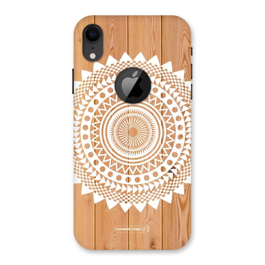 Mandala Design Back Case for iPhone XR Logo Cut