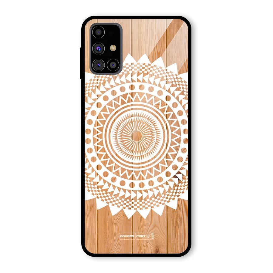 Mandala Design Glass Back Case for Galaxy M31s