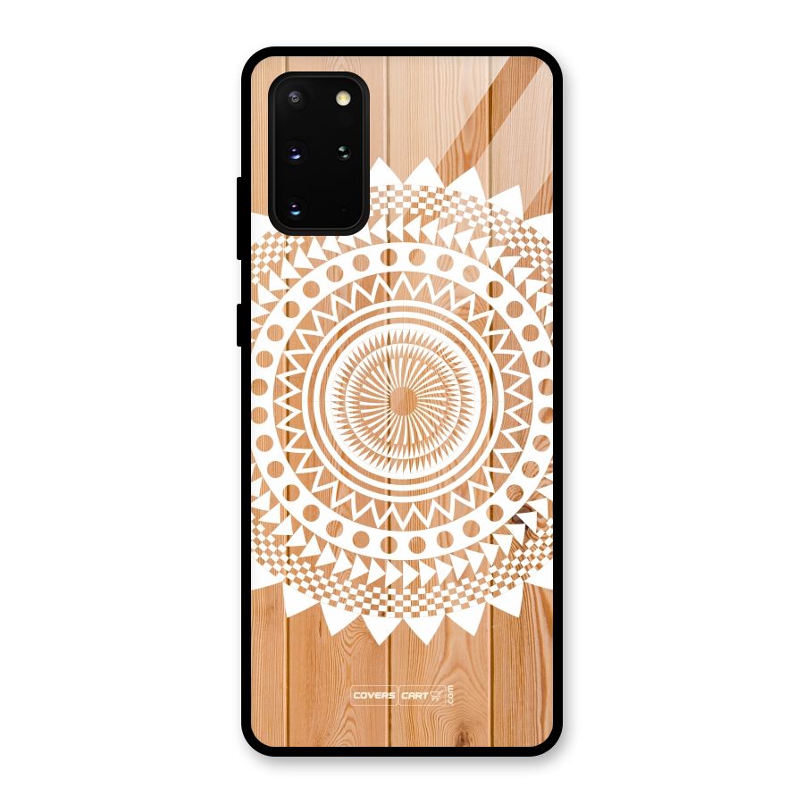 Mandala Design Glass Back Case for Galaxy S20 Plus