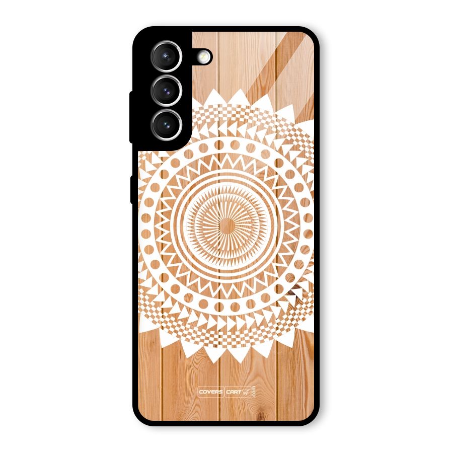 Mandala Design Glass Back Case for Galaxy S21 5G