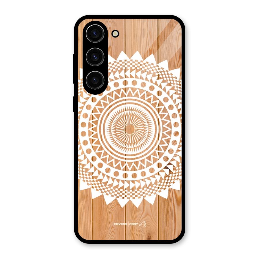 Mandala Design Glass Back Case for Galaxy S23 Plus