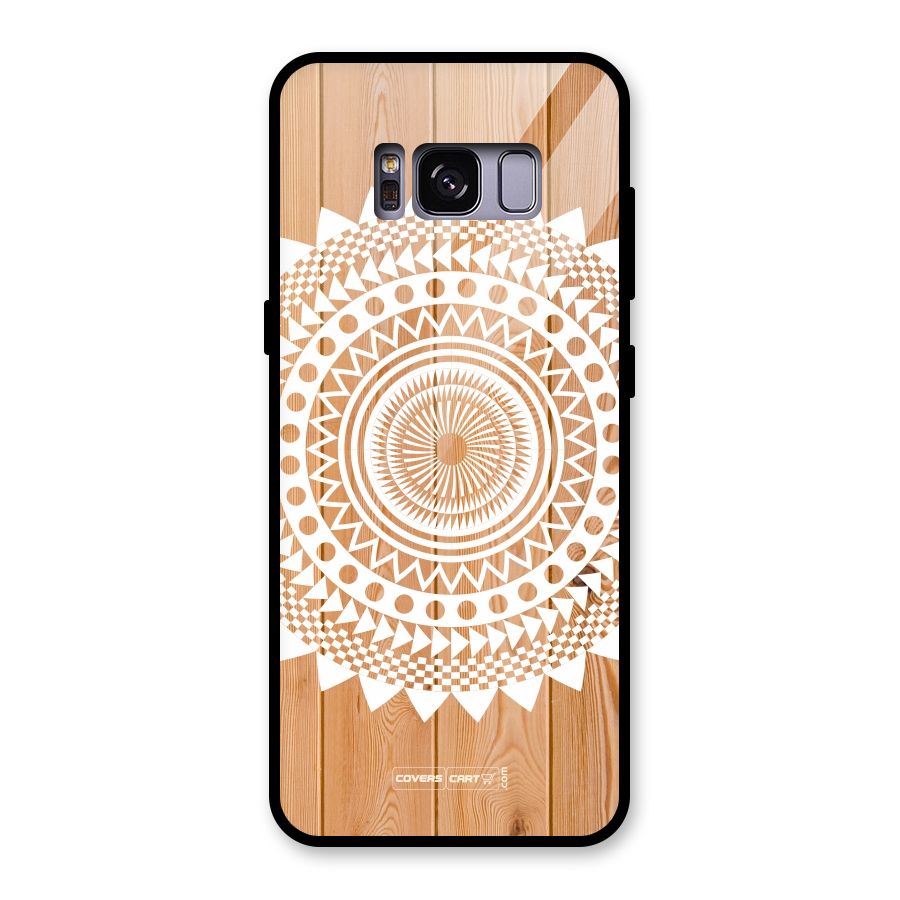 Mandala Design Glass Back Case for Galaxy S8