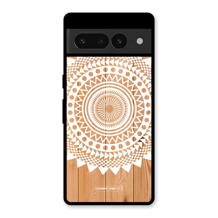 Mandala Design Glass Back Case for Google Pixel 7 Pro