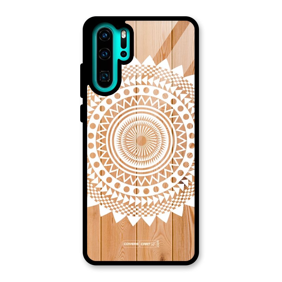 Mandala Design Glass Back Case for Huawei P30 Pro