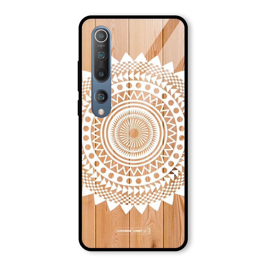Mandala Design Glass Back Case for Mi 10