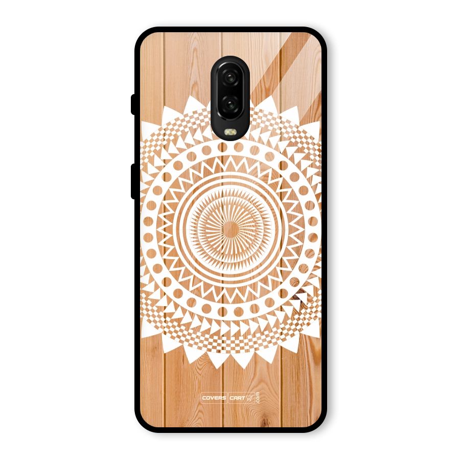Mandala Design Glass Back Case for OnePlus 6T