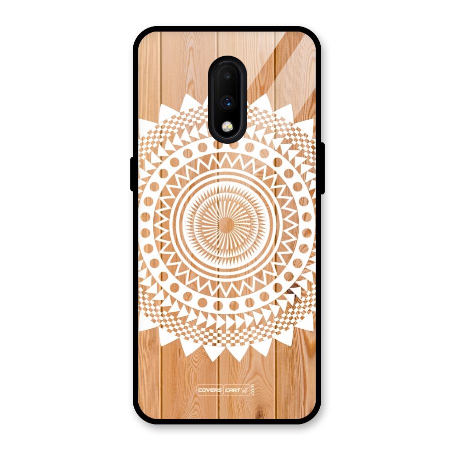 Mandala Design Glass Back Case for OnePlus 7