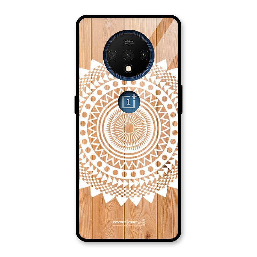 Mandala Design Glass Back Case for OnePlus 7T