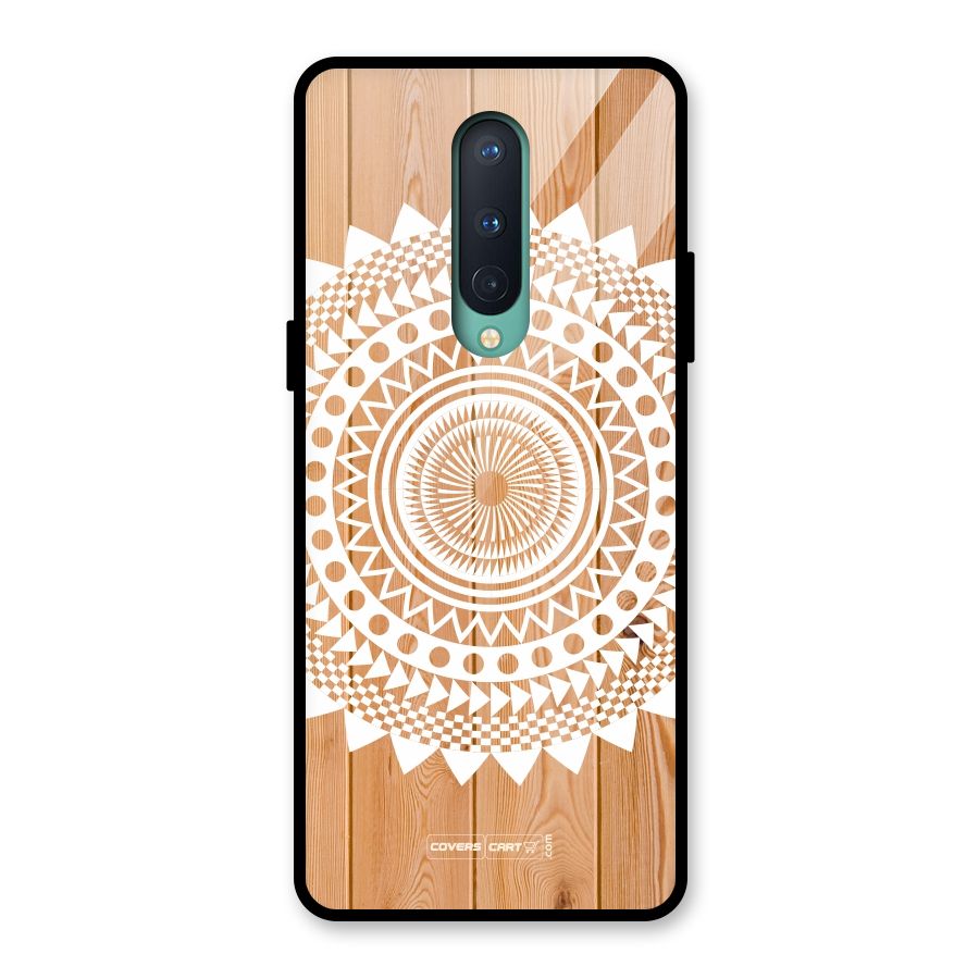 Mandala Design Glass Back Case for OnePlus 8