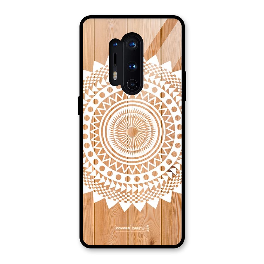 Mandala Design Glass Back Case for OnePlus 8 Pro