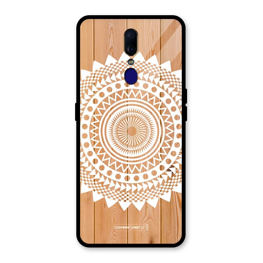 Mandala Design Glass Back Case for Oppo F11