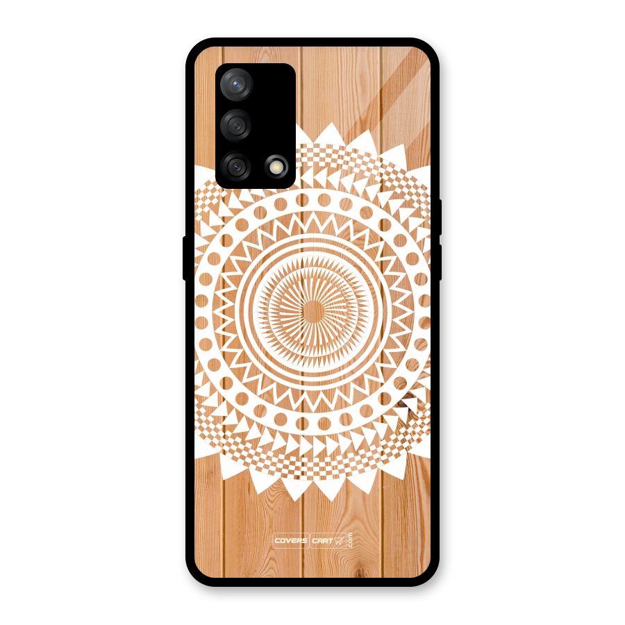 Mandala Design Glass Back Case for Oppo F19