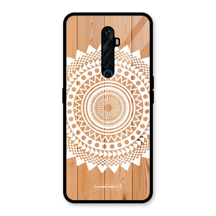 Mandala Design Glass Back Case for Oppo Reno2 F