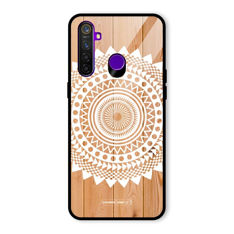 Mandala Design Glass Back Case for Realme 5 Pro