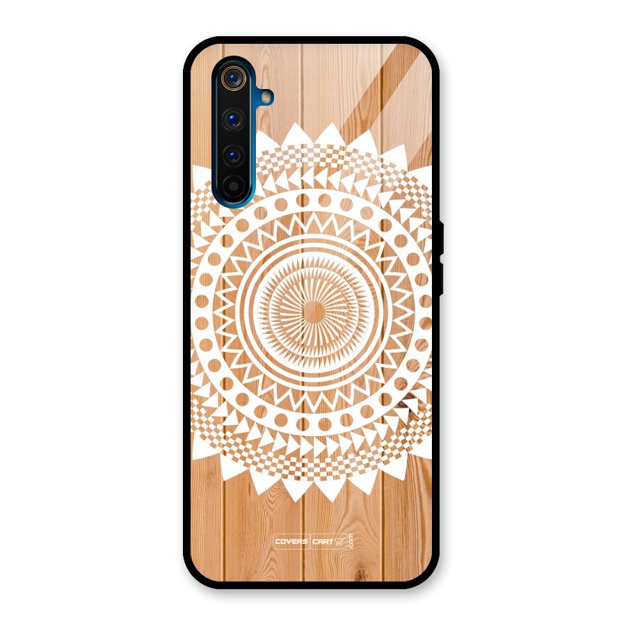 Mandala Design Glass Back Case for Realme 6 Pro