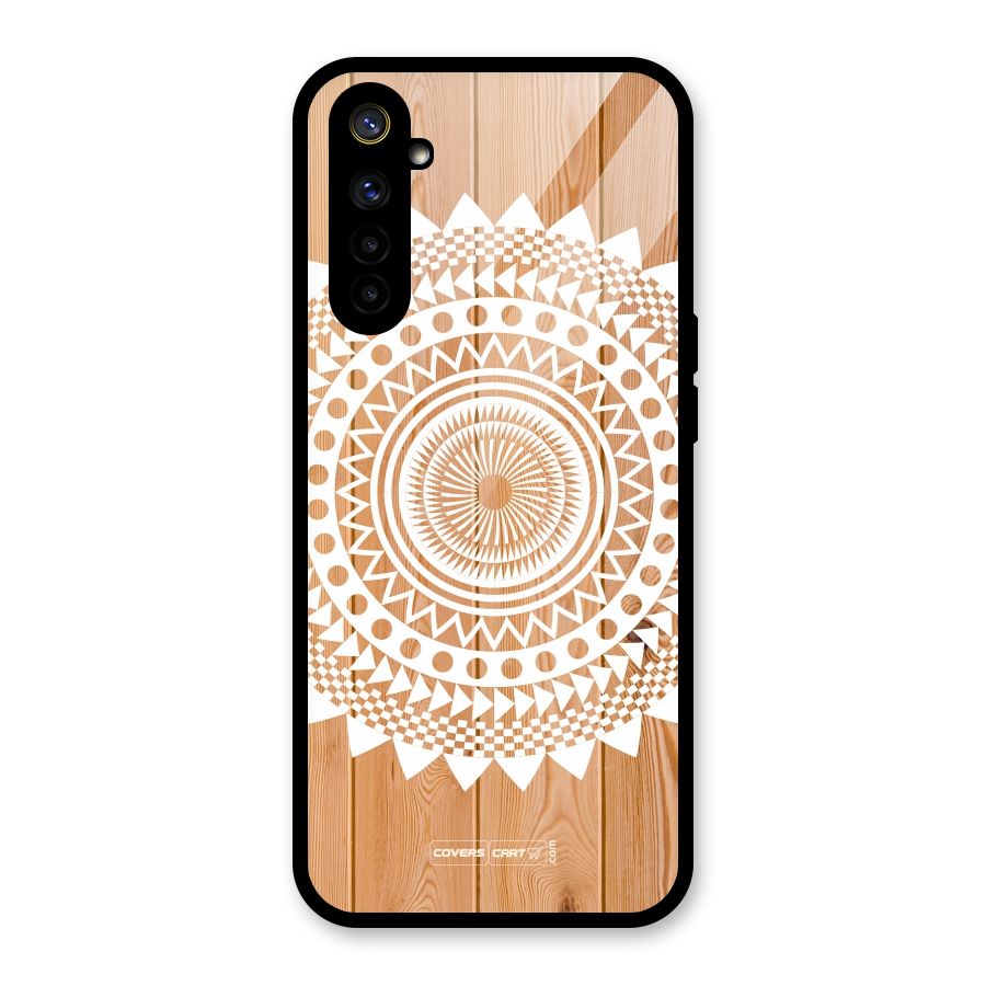 Mandala Design Glass Back Case for Realme 6i