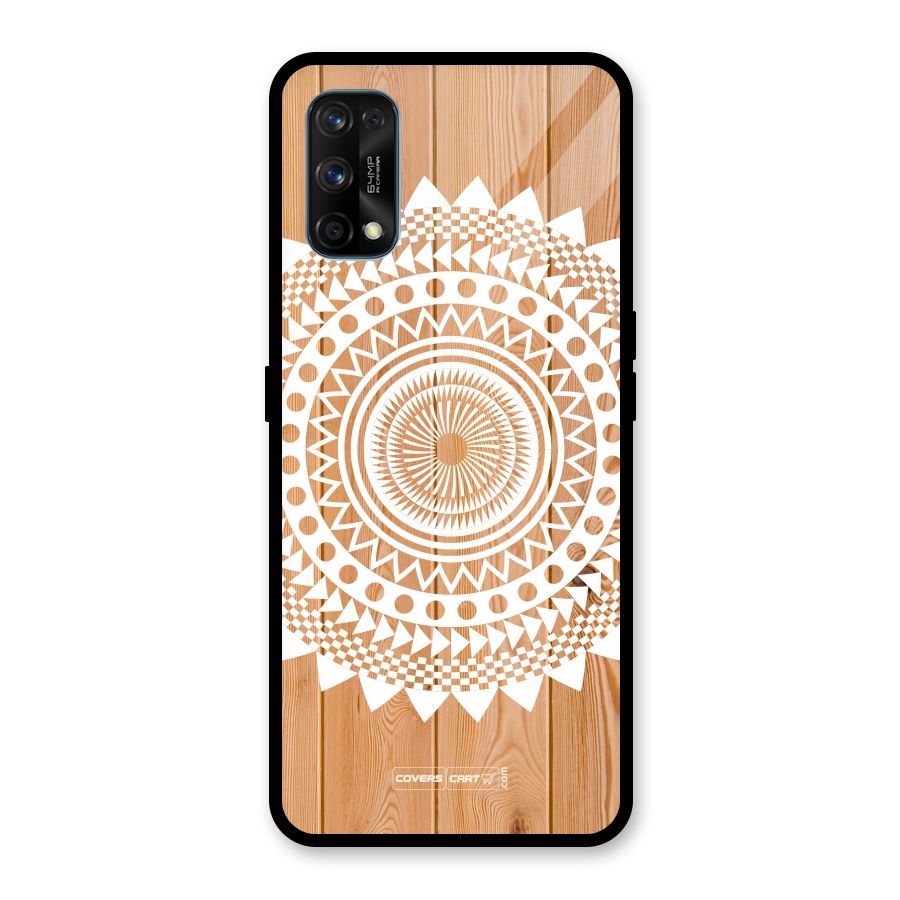Mandala Design Glass Back Case for Realme 7 Pro