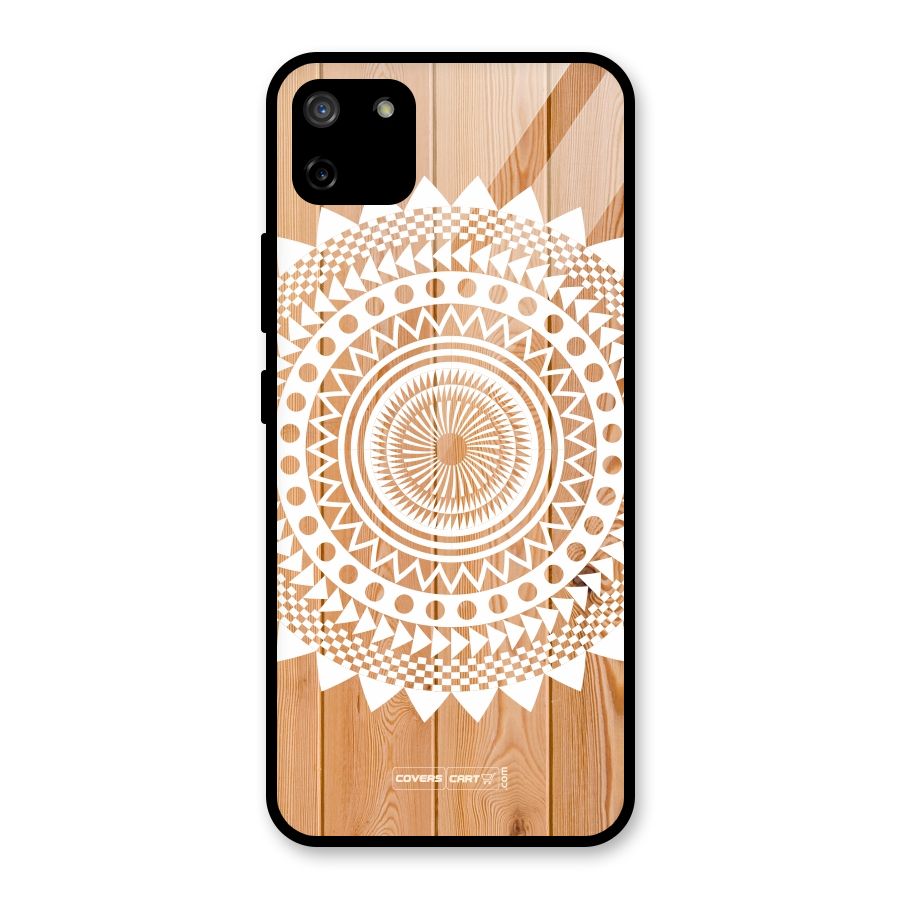 Mandala Design Glass Back Case for Realme C11