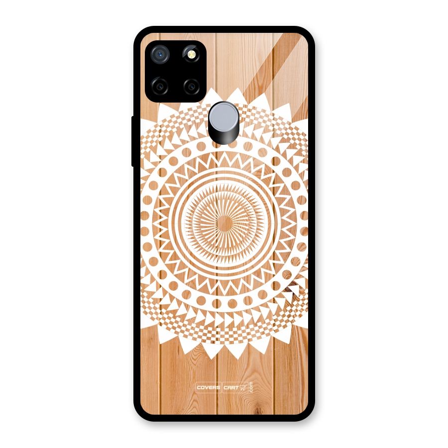 Mandala Design Glass Back Case for Realme C12