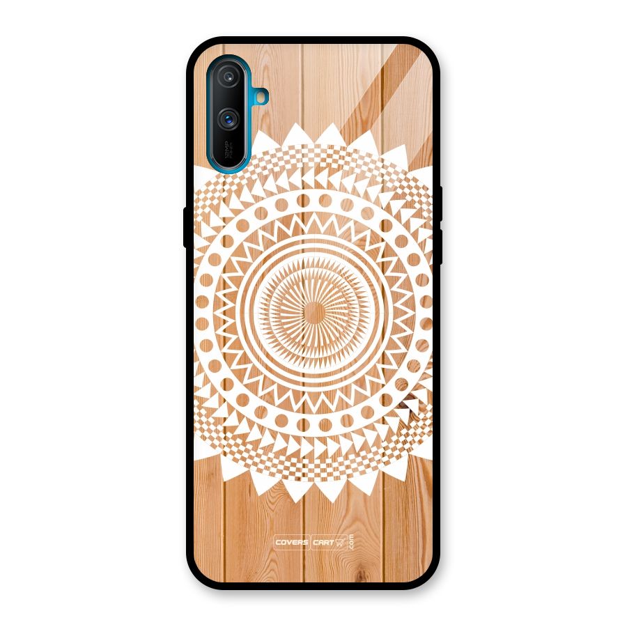 Mandala Design Glass Back Case for Realme C3