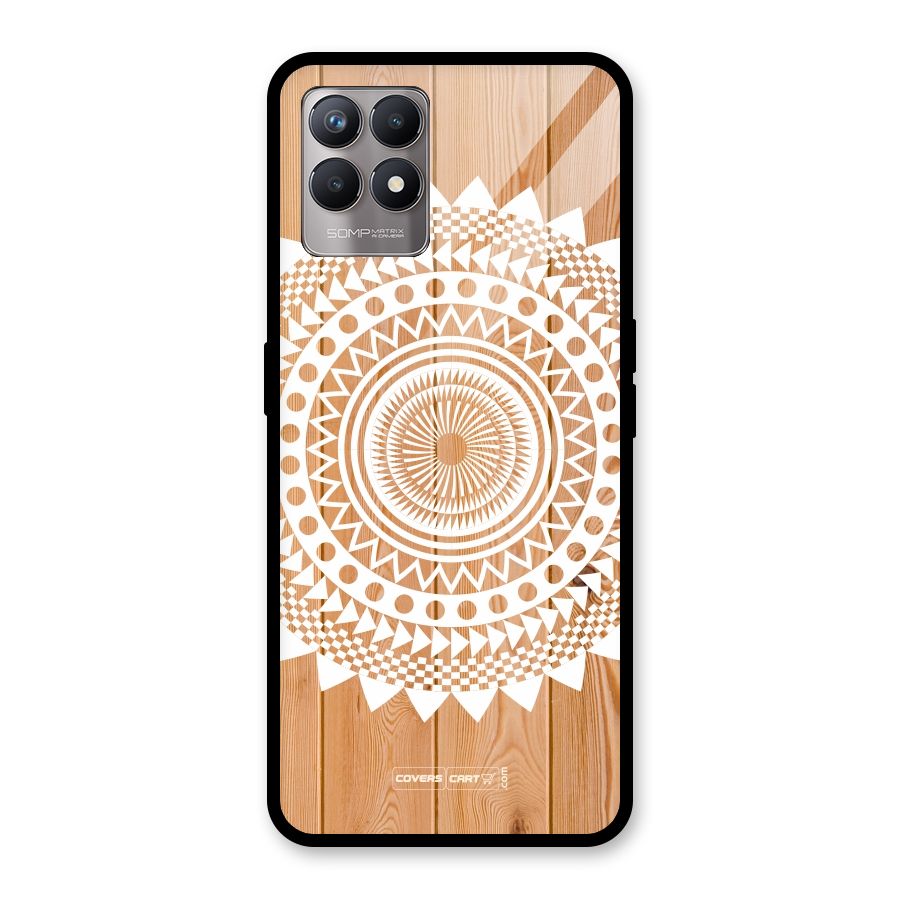 Mandala Design Glass Back Case for Realme Narzo 50